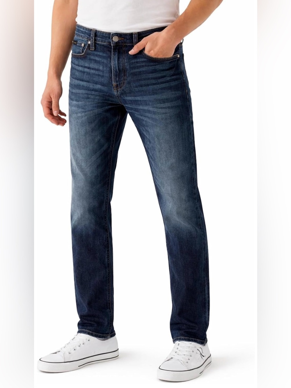 NWT, Calvin Klein Men's High Stretch Straight Fit Denim Jean, W34 x L30